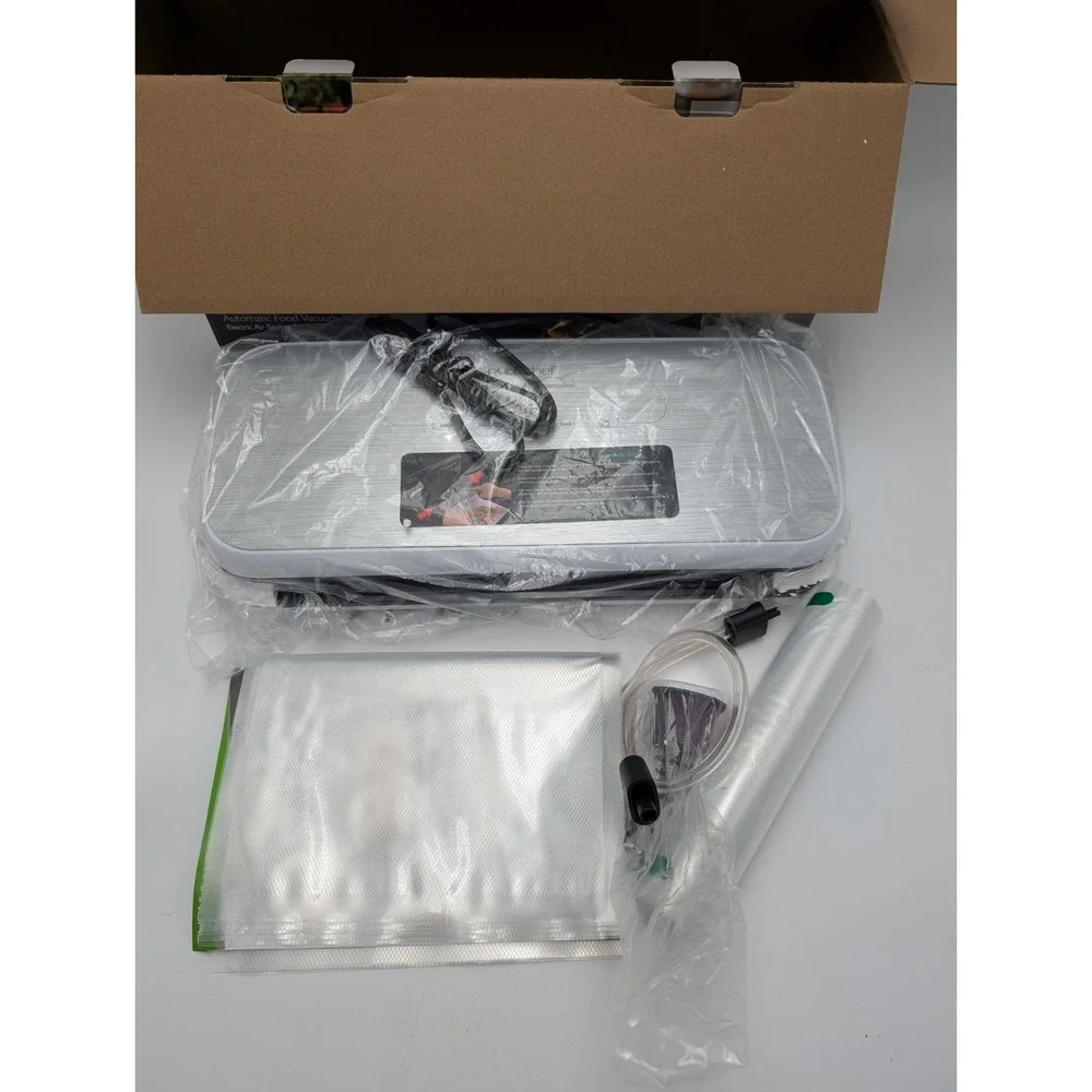 NutriChef Automatic Food Vacuum Sealer PKVS18SL Open Box